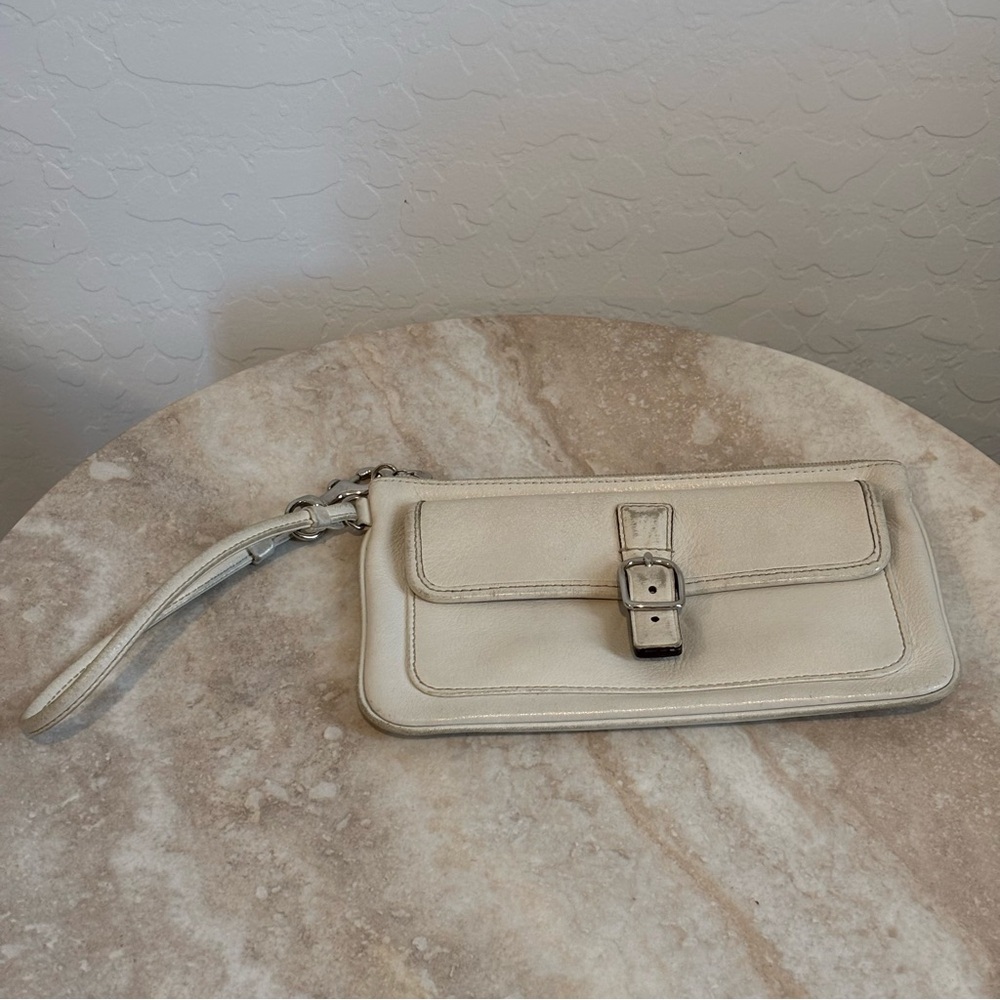Coach Hampton baguette wristlet